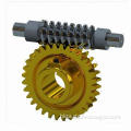 Worm Gear and Shaft, Made of Aluminum, Fire Suppression System Components